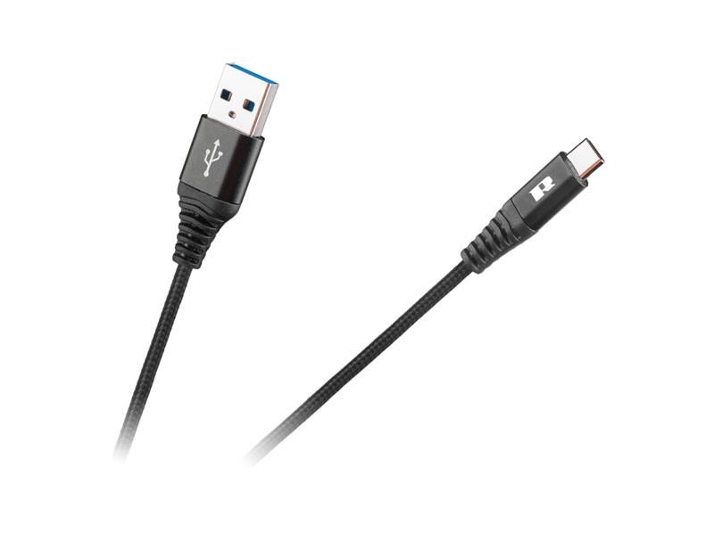 Cablu REBEL USB/USB-C negru 2m