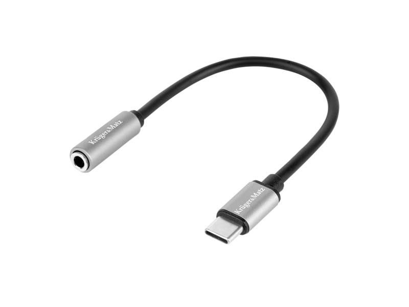 Adaptor USB-C na JACK 3,5mm (pentru ascultarea muzicii) KRUGER & MATZ Basic