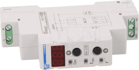 Modul: releu de monitorizare a tensiunii 230VAC DIN SPDT RN