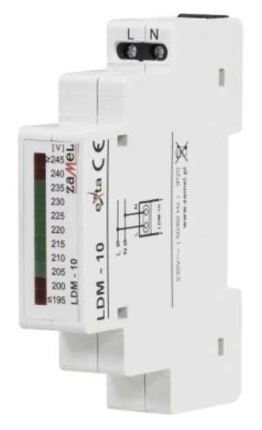 Modul: indicator de tensiune 230vac ip20 din 90x17,5x66mm