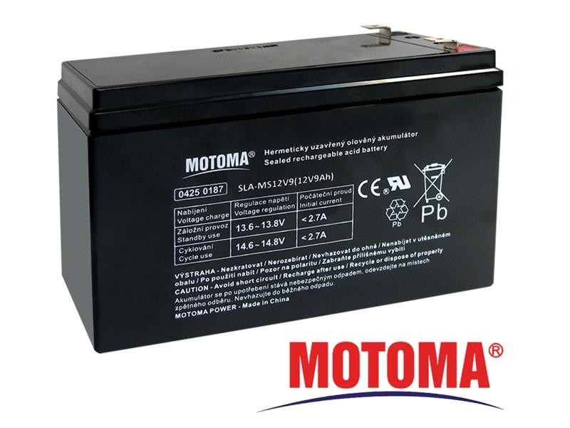 Acumulator 12V 9Ah MOTOMA APC RBC17 Baterie plumb acid sigilată MOTOMA-APC-RBC17-12V-9Ah