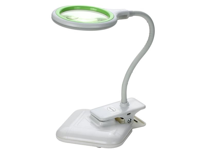 Lampă cu lupă bifocala pentru birou mic 3 + 12diop. LED (36x) USB 5V, 2W