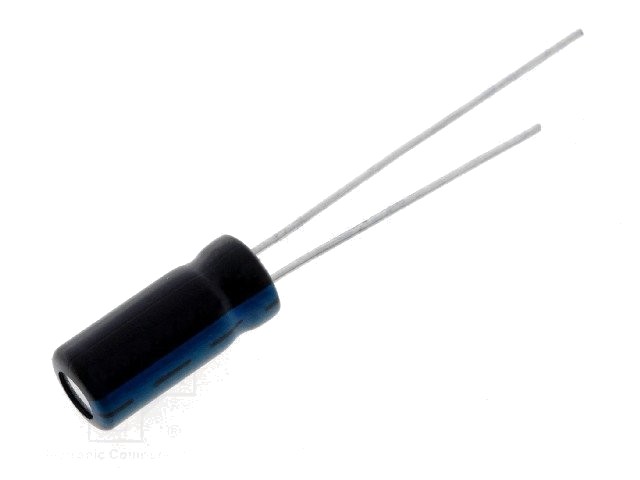 Condensator: electrolitic THT 1000uF 25V Ø10x20mm Raster:5mm RD1E108M10020BB