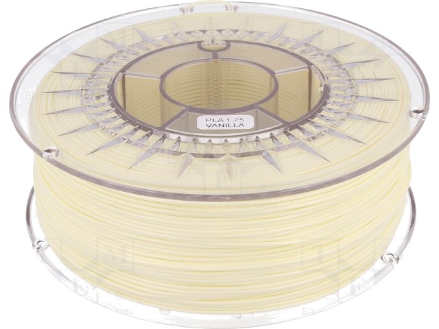 Filament: PLA 1,75mm vanilie 200-235°C 1kg ±0,05mm DEV-PLA-1.75-VAN