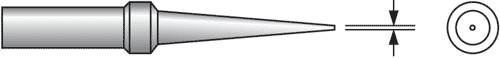 Vârf conic 0,4mm pt.ciocan de lipit WEL.LR-21 PLATO-EW-402