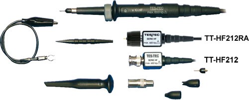Oscilloscope probe to 300MHz 10:1 with tips to Hameg TT-HF212RA