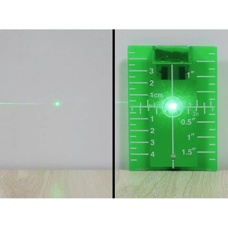 Ținta țintă pentru un laser cu linie încrucișată verde