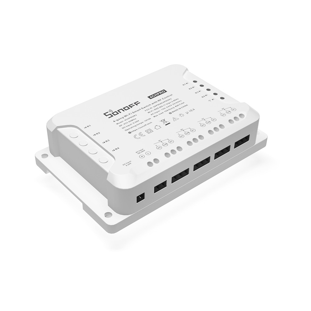 SONOFF 4CH R3 PRO – Releu SMART cu control WIFI si RF pentru 4 CANALE, NO/NC și suport pentru contact uscat, DIY - imagine 5