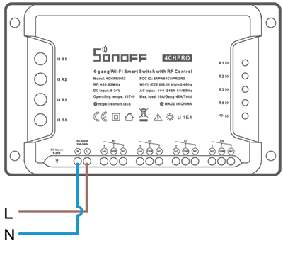 SONOFF 4CH R3 PRO – Releu SMART cu control WIFI si RF pentru 4 CANALE, NO/NC și suport pentru contact uscat, DIY - imagine 6