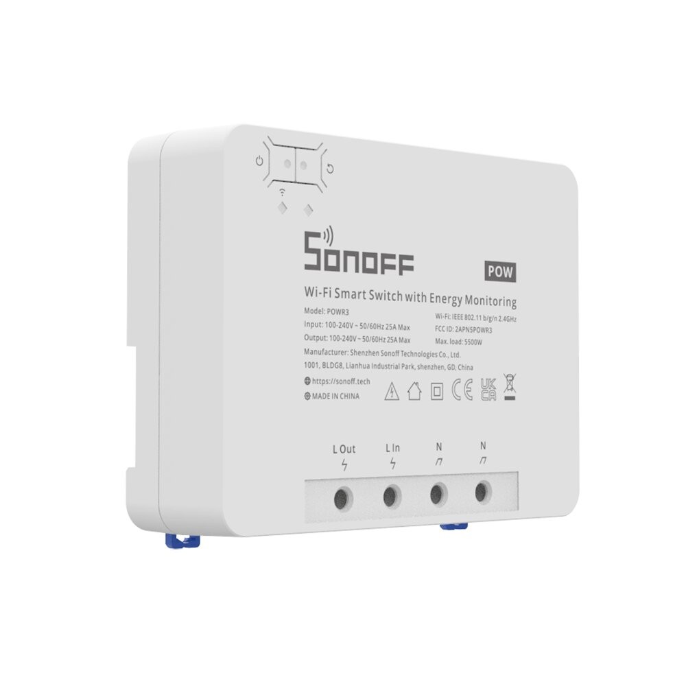 Sonoff POW R3 – releu smart 1 canal wifi, monitorizare consum, 25A - imagine 9