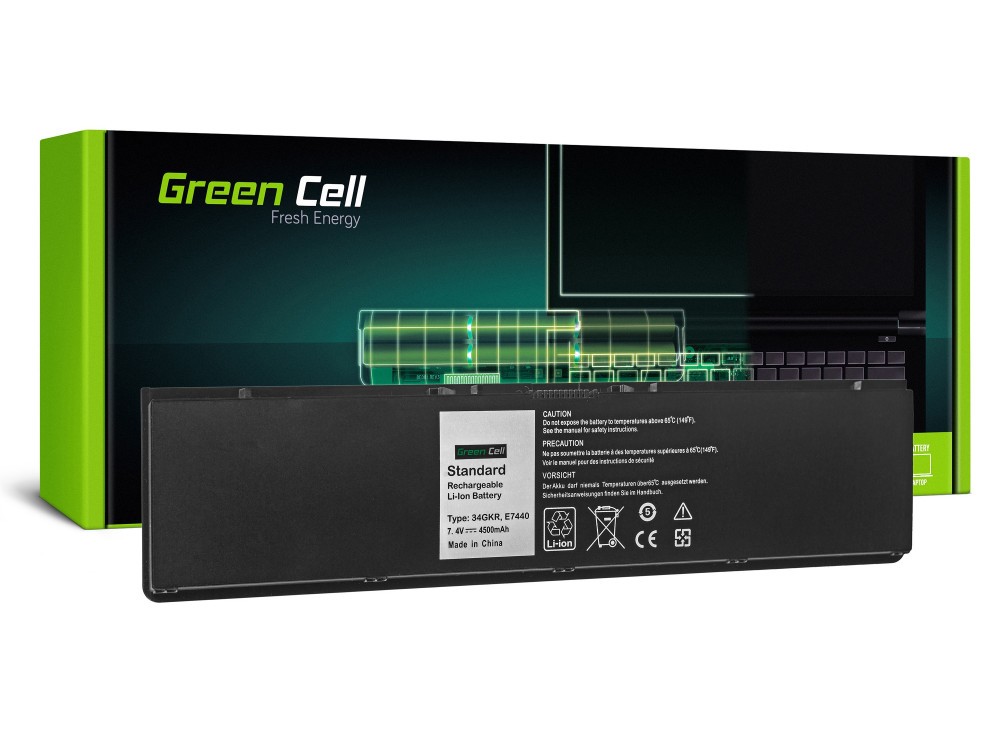 Baterie Laptop Dell Latitude E7440 E7450, 4500mAh, DE93 Green Cell