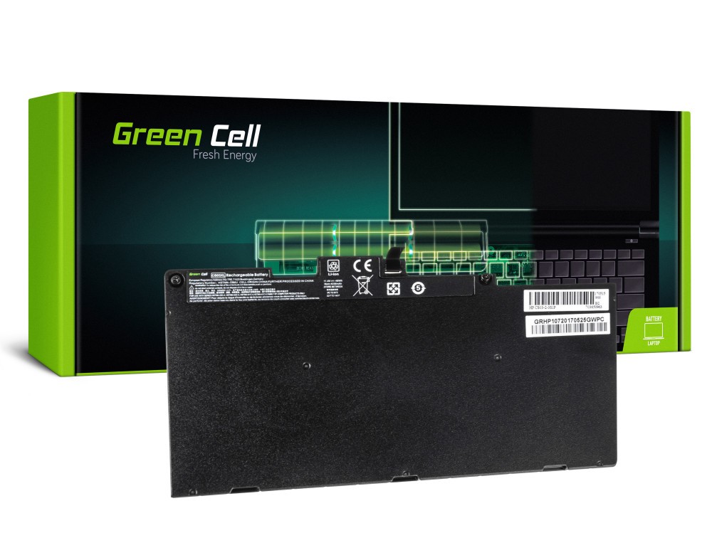 Baterie Laptop HP Elitebook G3, 3400mAh, HP107 Green Cell