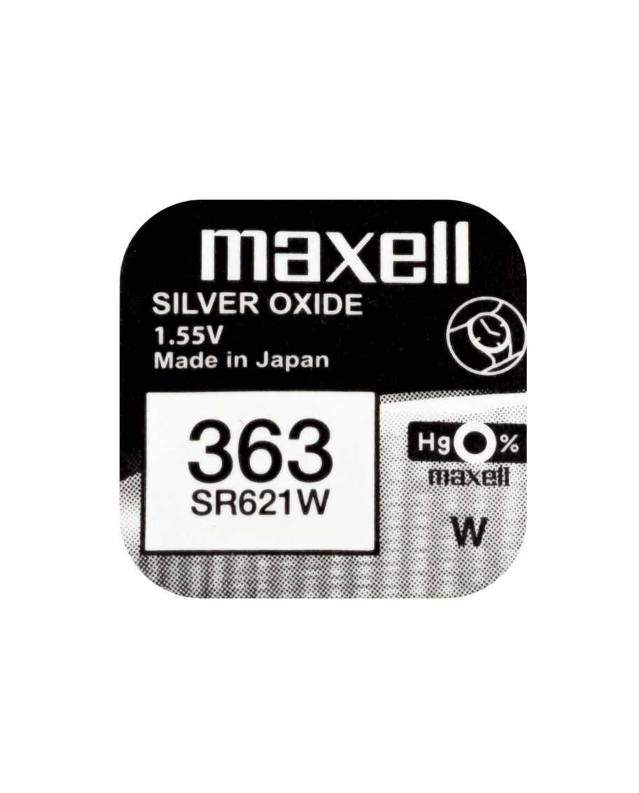 Baterie ceas Maxell SR621W V363 1.55V, oxid de argint, 10buc/cutie