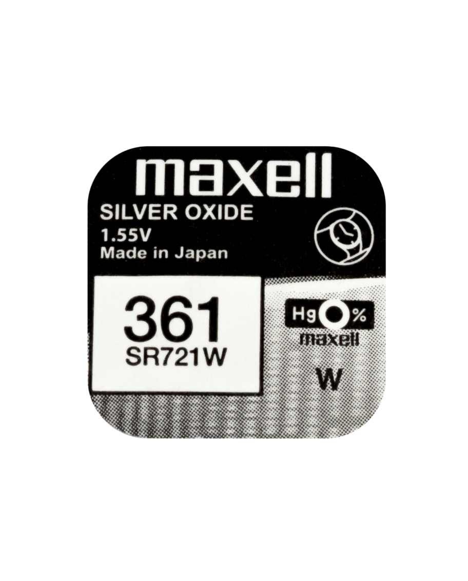 Baterie ceas Maxell SR721W V361 SR58 1.55V, oxid de argint, 10buc/cutie