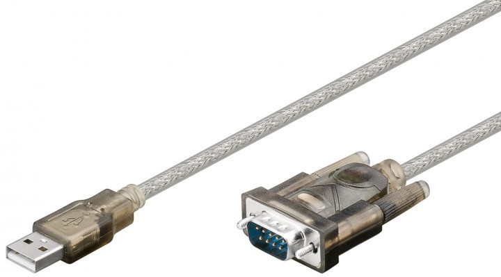 cablu convertor serial rs232 9p d-sub tata, 1.5m, goobay