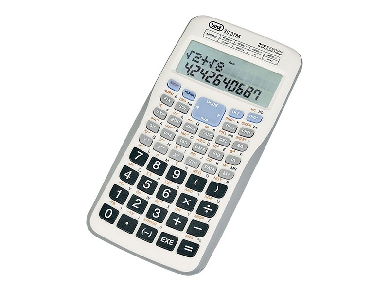 calculator de birou, stiintific ec 3785, 10+2 digit, baterie, trevi