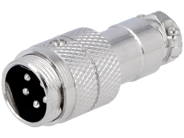 Mufă pentru microfoane tată PIN: 5 pe cablu drept