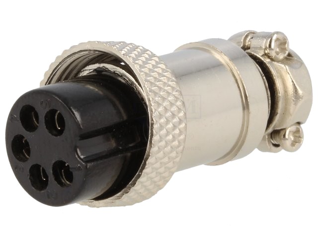 Mufă pentru microfoane mamă PIN: 5 pe cablu drept