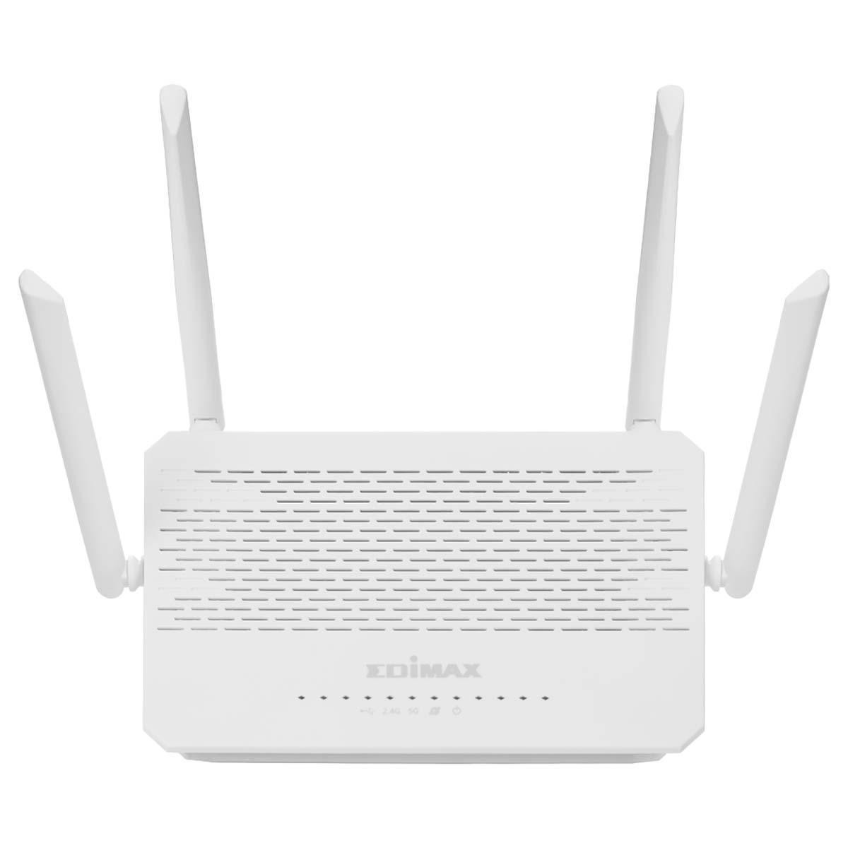 router wireless ac1200, dual band, gigabit, 4 antene externe, usb, alb, br-6478ac v3 edimax
