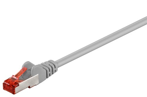 cablu de retea s/ftp goobay, cat6, patch cord, 5m, gri