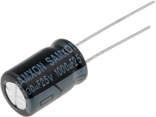 Samxon Condensator: electrolitic tht 1000uf 25vdc Ø10x16mm ±20%