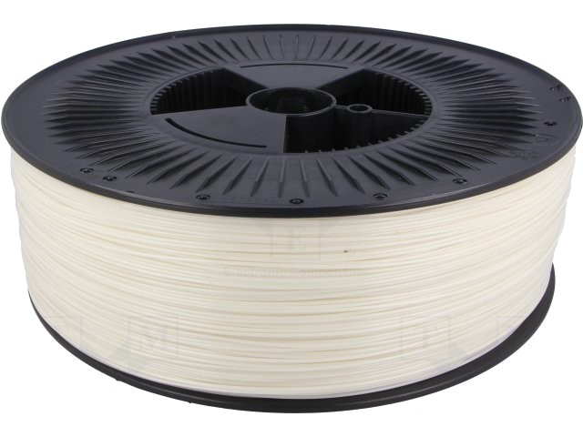 Filament: PET-G 1,75mm albă 220-250°C 2kg ±0,05mm