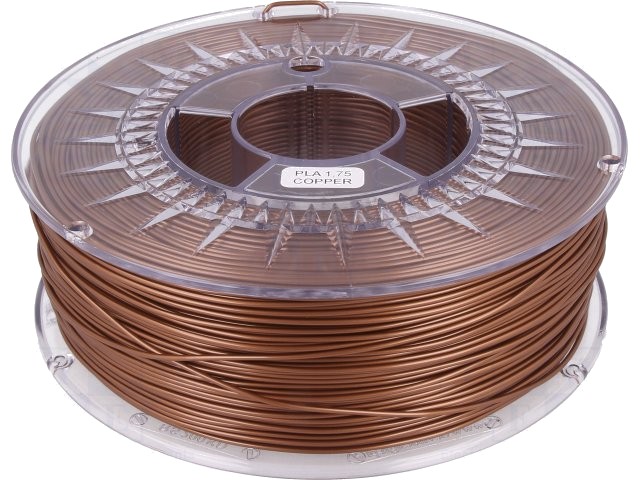 Filament: PLA 1,75mm cupru 200-235°C 1kg ±0,05mm DEV-PLA-1.75-COP