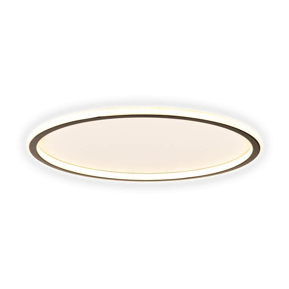 plafoniera mia led 60w 60cm 3000-6000k, negru, erste - imagine 2