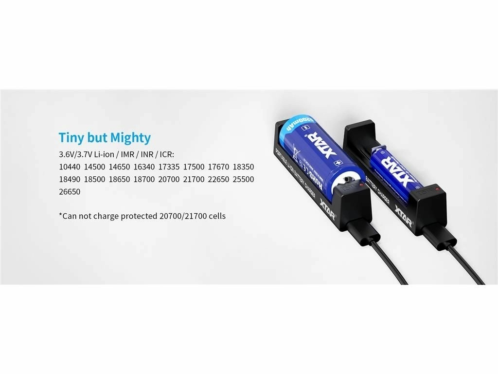 incarcator acumulatori li-ion, 1 canal, mc1 xtar - imagine 7