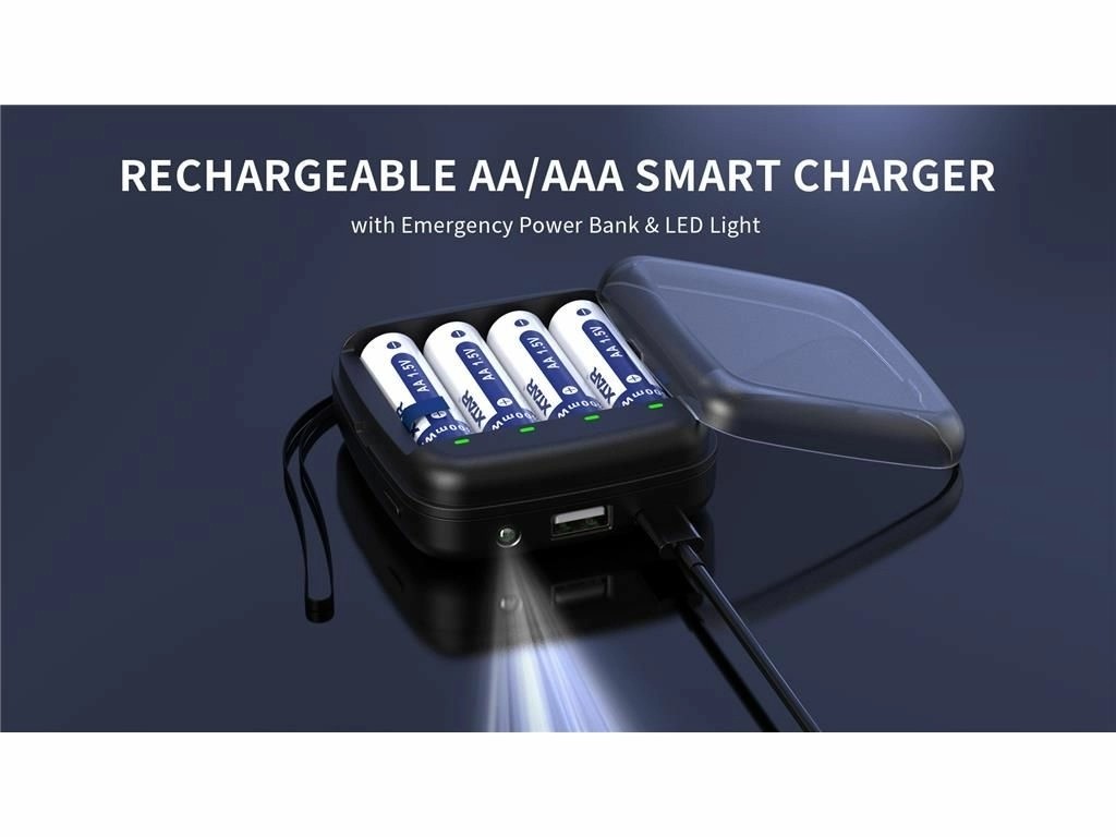 incarcator acumulatori li-ion, nimh aa/aaa, 4 canale, bc4 xtar - imagine 7