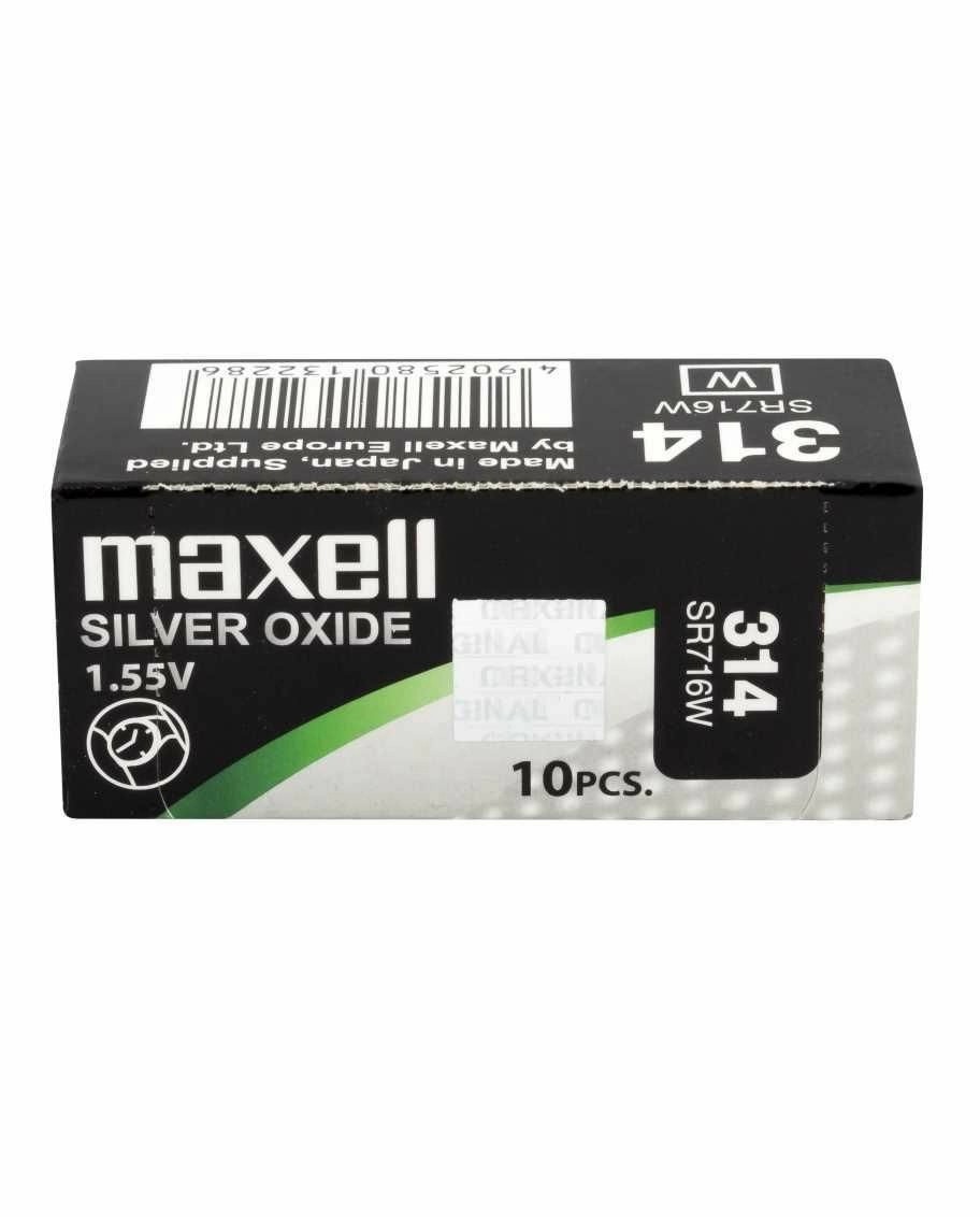 baterie ceas maxell sr716w v314 1.55v, oxid de argint, 10buc/cutie