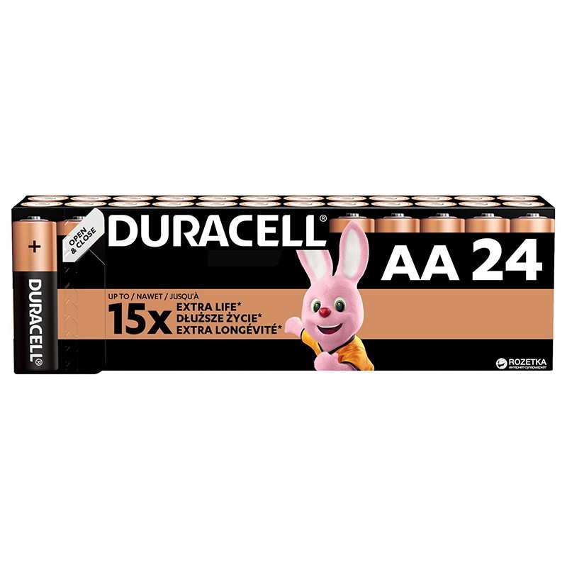 baterie alcalina duracell lr06 blister 24 buc