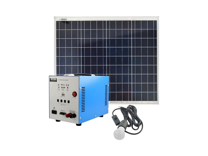Set solar fotovoltaic portabil MOTOMA 50W (AGM) lumina de la panou solar