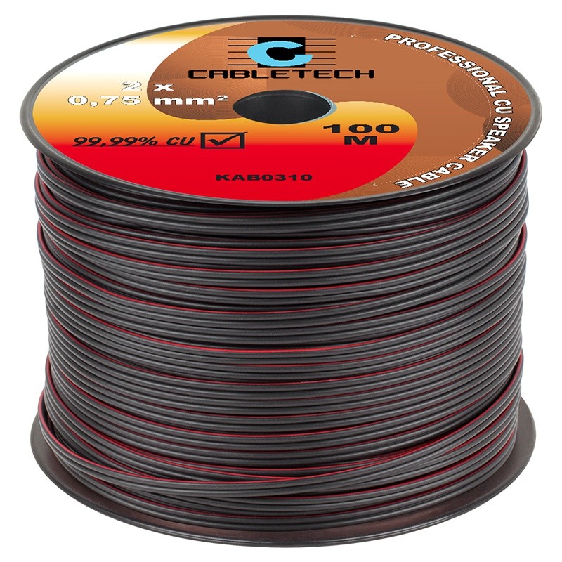 cablu difuzor negru 0.75mm cu