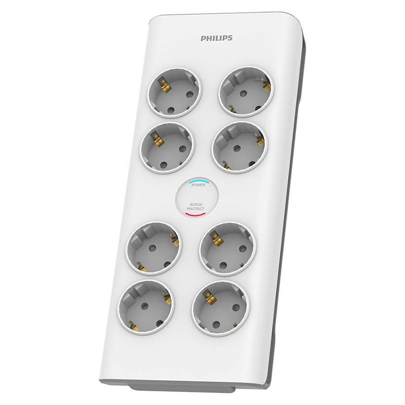 prelungitor surge protector 8 prize 2m philips - 1 | YEO