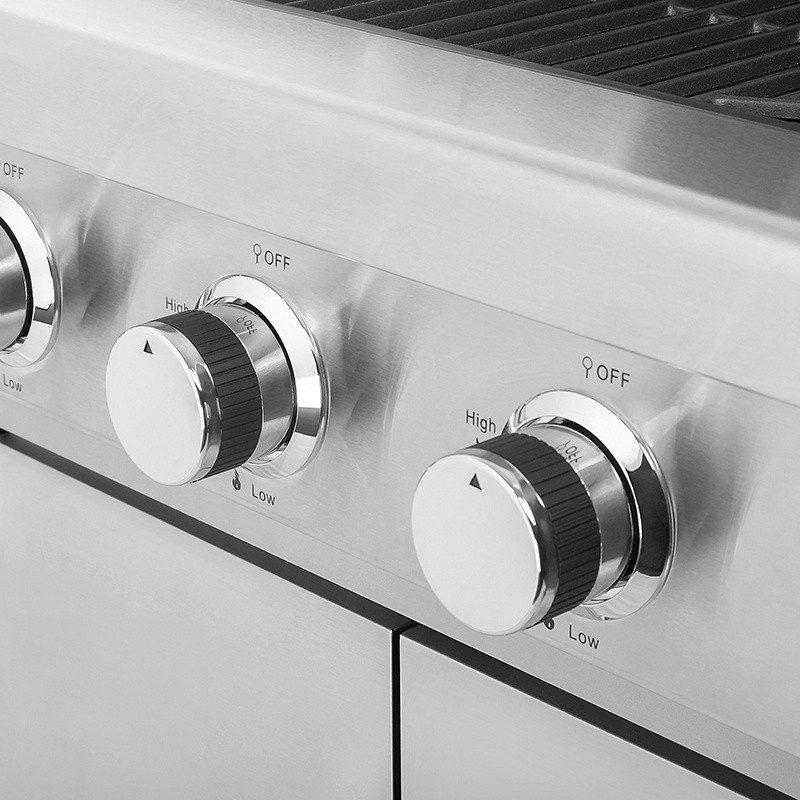 grill gaz 3 arzatoare bbq 3001 master grill teesa - imagine 8