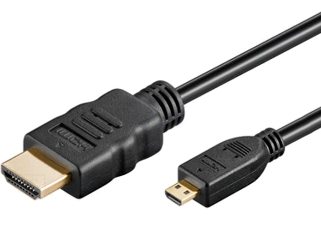 Cablu hdmi 1.4 micro mufă hdmi,hdmi mufă 2m negru
