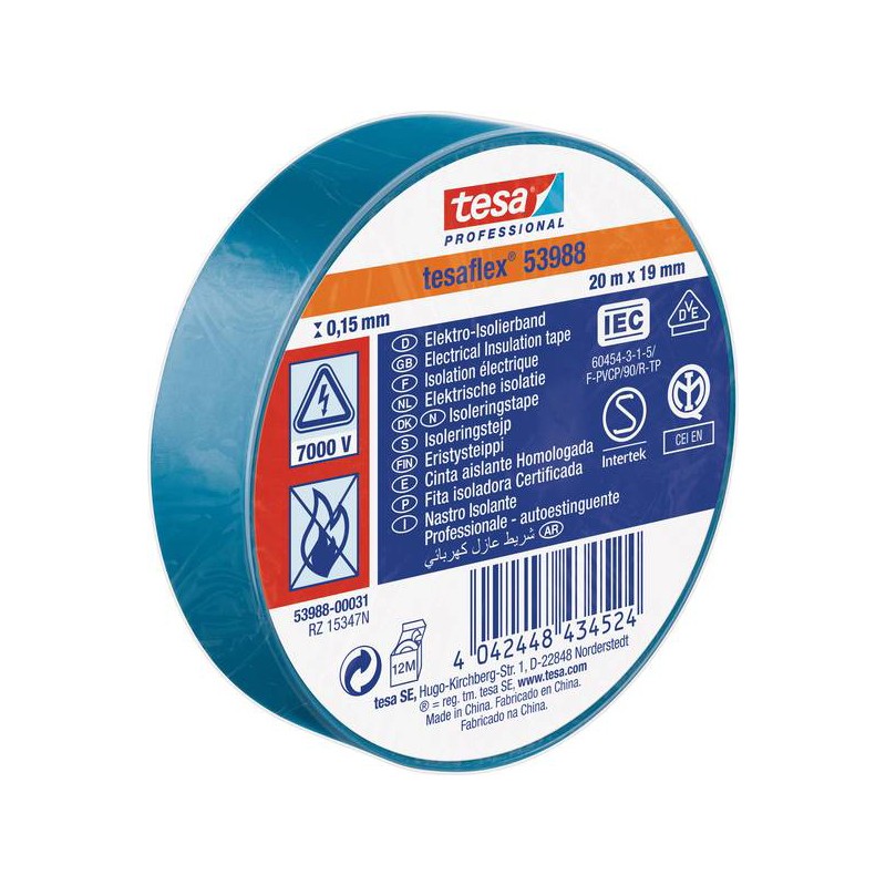 banda izolatoare tesaflex 20m albastru 10buc - 1 | YEO