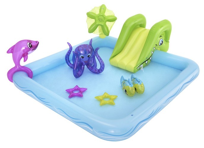 Piscina Loc de joaca cu apa si topogan - acvariu - BESTWAY 53052 - 1 | YEO