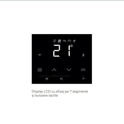 Centrala termica in condensatie Viessmann Vitodens 100-W 32 kW - numai incalzire, tip B1HF, wifi, Z022922, kit de evacuare inclu Centrala termica in condensatie Viessmann Vitodens 100-W 32 kW - numai incalzire, tip B1HF, wifi, Z022922, kit de evacuare inclu