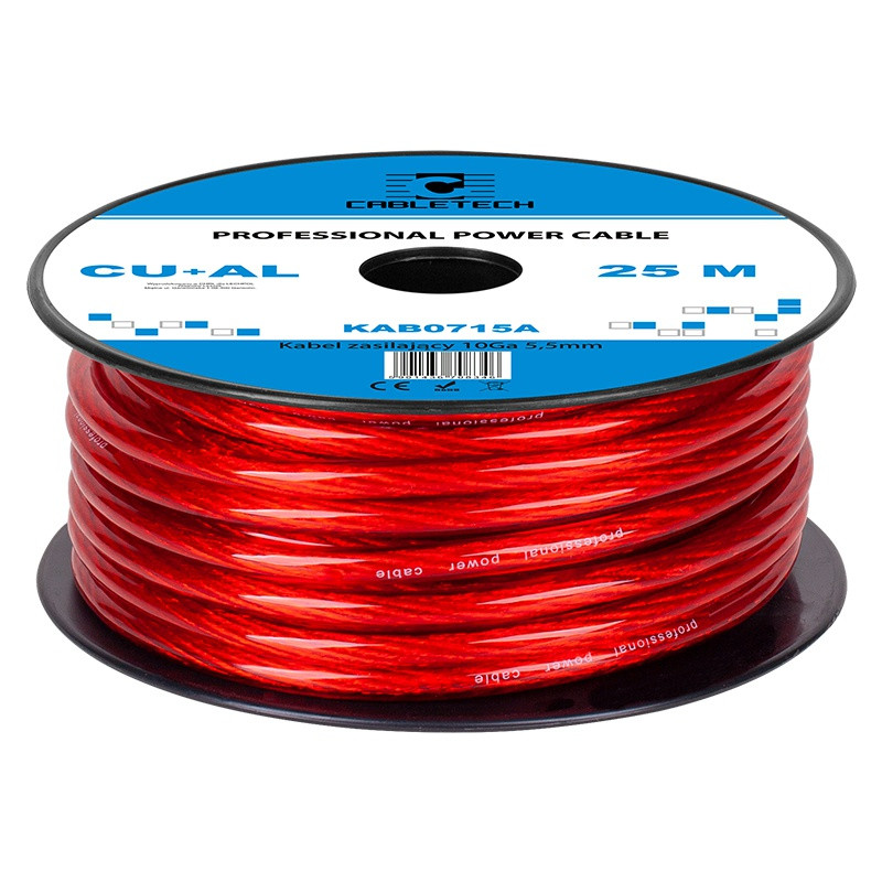cablu putere cu-al 10ga (5.5mm/5.22mm2) 25m r - 1 | YEO