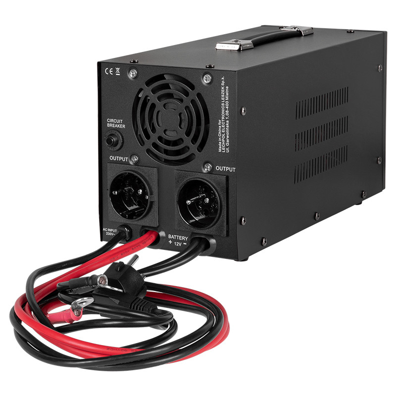 UPS centrale termice, 700 W, 12V DC, unda sinusoidala pura, 138 x 276 x 155 mm, REBEL, RB-4028 compatibil Lifepo4 - 2 | YEO