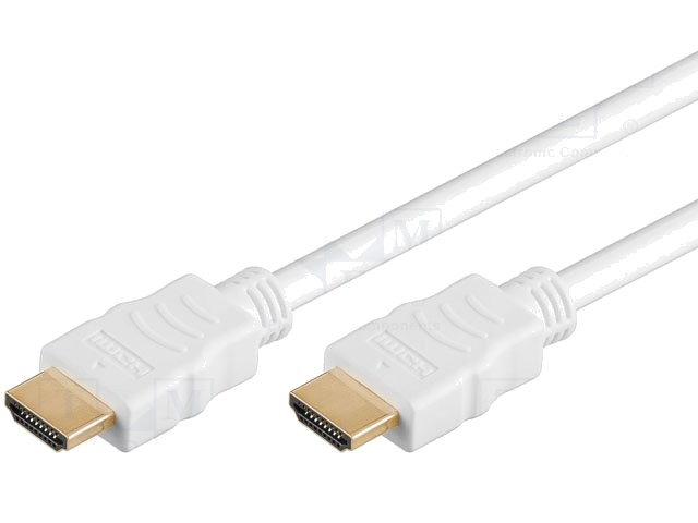 Cablu HDMI 1.4 HDMI mufă,din ambele părţi 2m alb