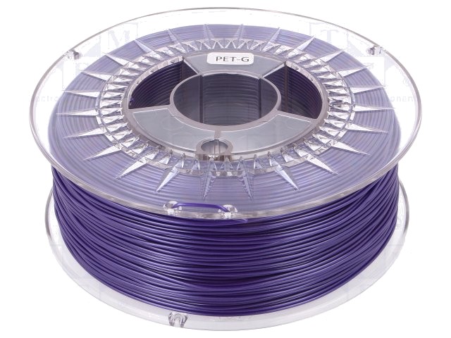 Filament: pet-g 1,75mm violet 220-250°c 1kg ±0,05mm