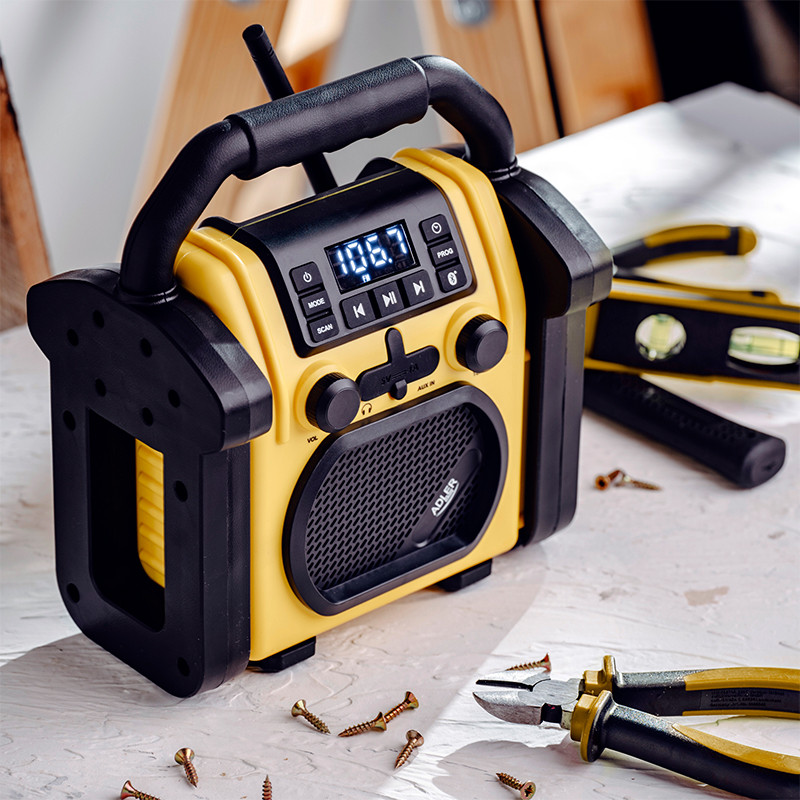 radio portabil ipx54 bt, aux ad 1911 adler - imagine 11