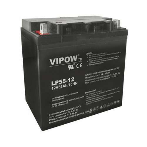 Baterie sigilată cu plumb acid 12V 55Ah VIPOW