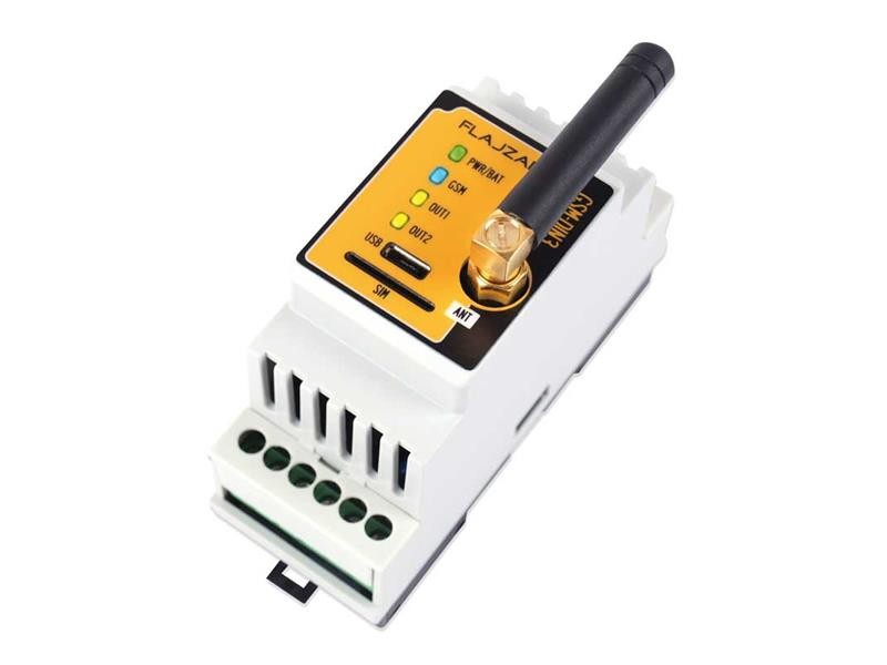 Telecomandă GSM FLAJZAR GSM-DIN3 pe șină DIN