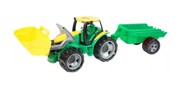 Tractor pentru copii cu remorcă LENA 60 cm