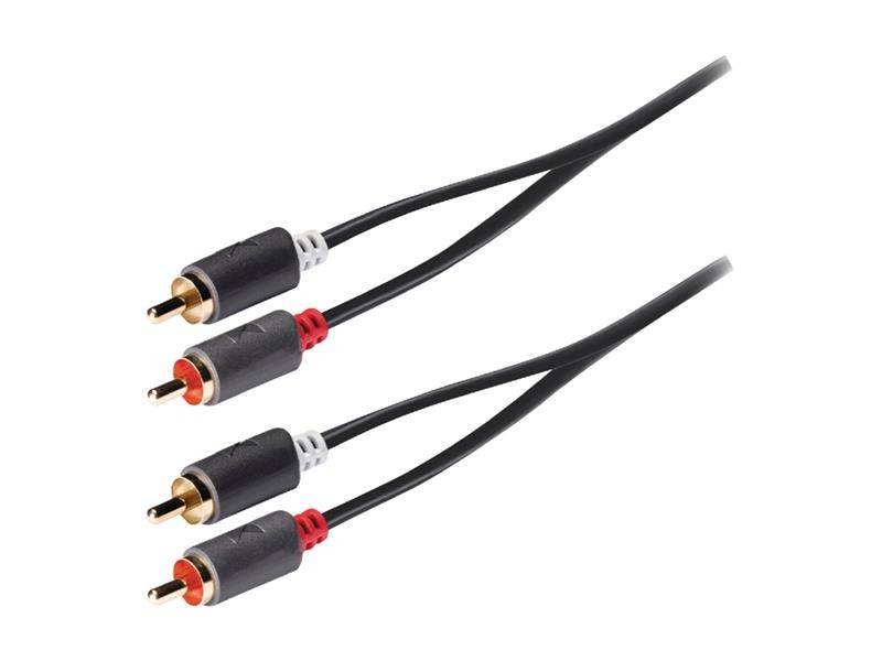 Cablu kÖnig conector 2xcinch / conector 2xcinch 2m