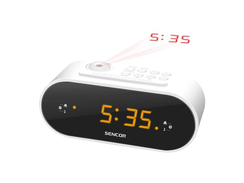 Radio ceas cu alarmă proiecție SENCOR SRC 3100 W.
